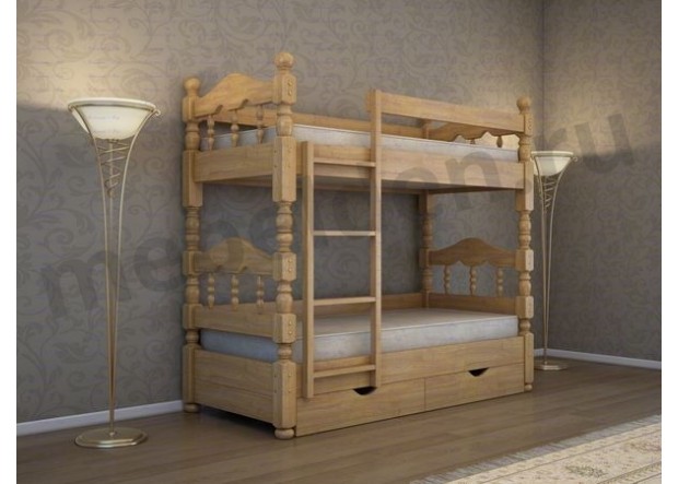 Деревянная двухъярусная кровать МД-110