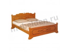 Двуспальная кровать МД-004 из массива бука
