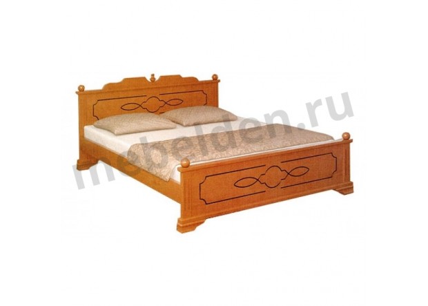 Двуспальная кровать МД-004 из массива бука