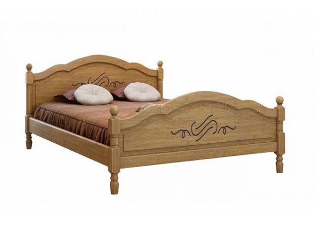 Кровать двуспальная МД-015 из сосны