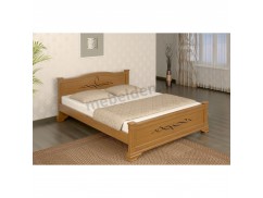 Кровать двуспальная МД-029 из массива дерева