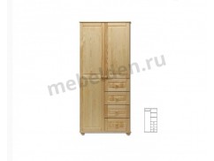 Двухстворчатый деревянный шкаф Витязь 109