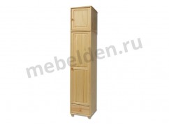 Одностворчатый деревянный шкаф Витязь 125