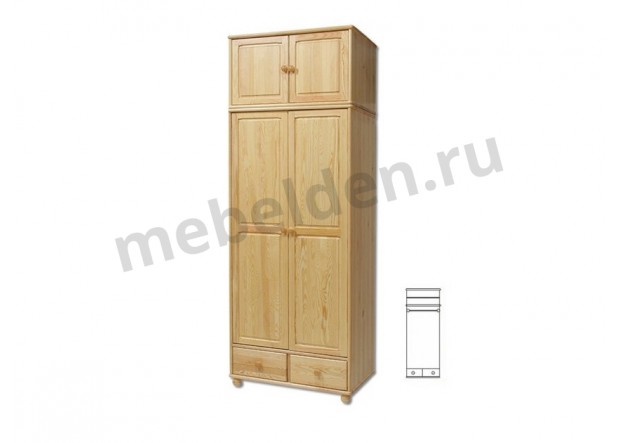 Двухстворчатый деревянный шкаф Витязь 126