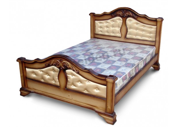 Кровать полуторка МД-040 из массива сосны