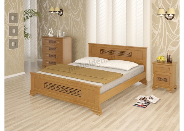 Двуспальная кровать МД-012 из березы