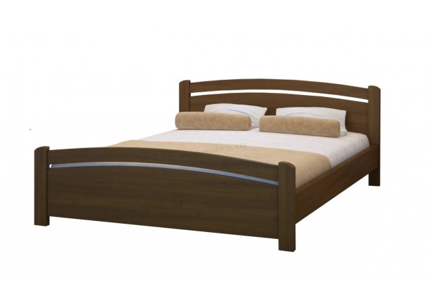 Двуспальная кровать МД-007 из массива дерева