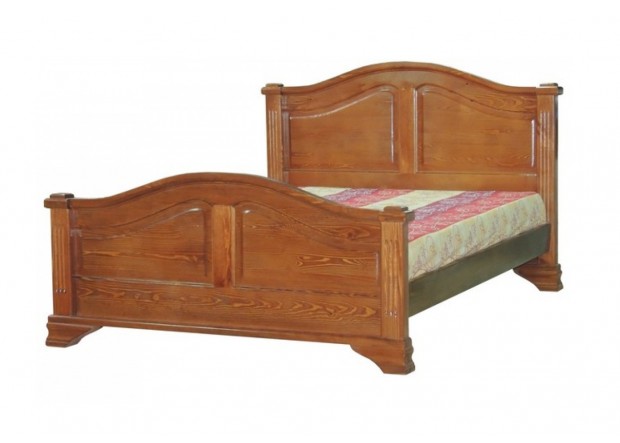 Кровать двуспальная МД-011 из массива ясеня