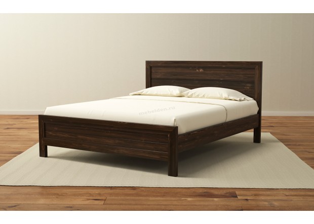 Кровать двуспальная МД-047 из массива сосны