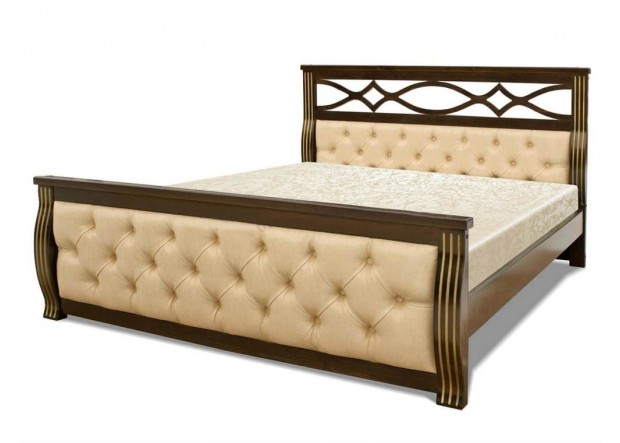 Мягкая кровать двуспальная МД-098 для подростков