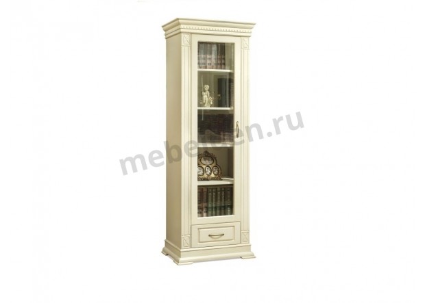 Одностворчатый книжный шкаф ВЕРДИ-140 из массива