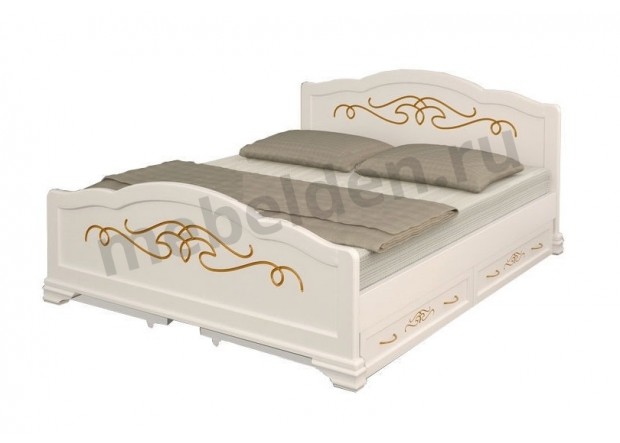 Кровать двуспальная МД-032 с ящиками